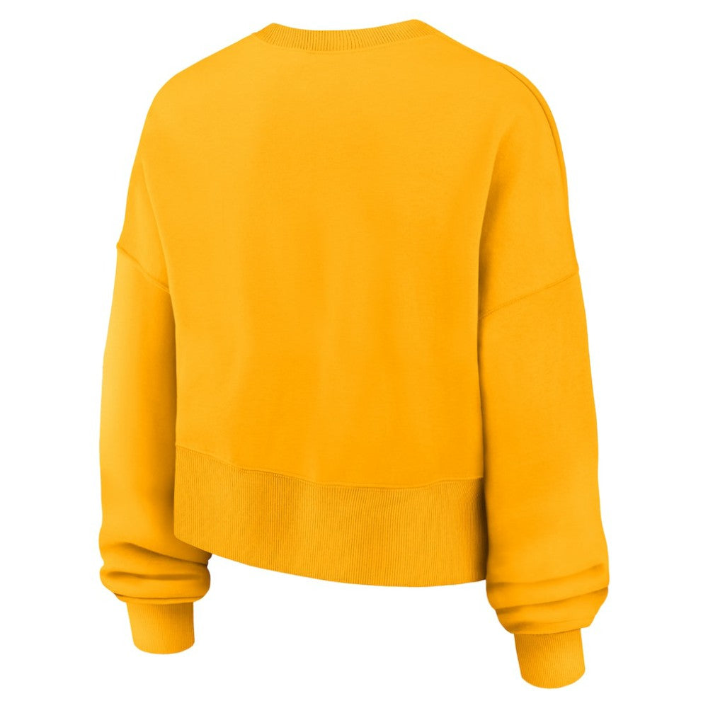 San Diego Padres Nike Women's Oversized High Hip Pullover Sweatshirt - Gold - Nike Sale