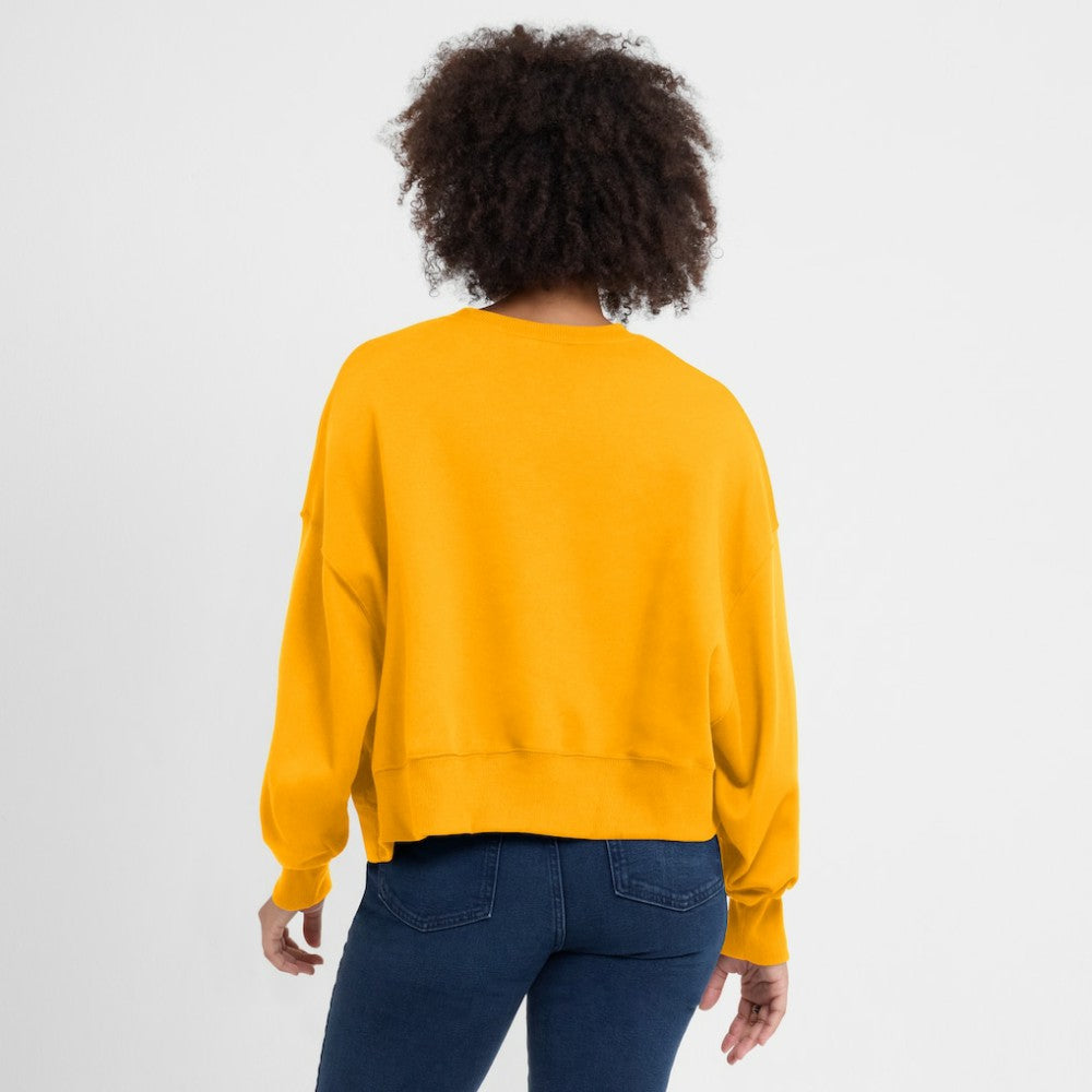 San Diego Padres Nike Women's Oversized High Hip Pullover Sweatshirt - Gold - Nike Sale