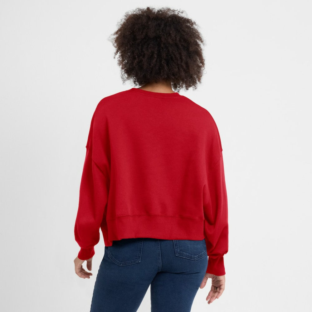 Texas Rangers Nike Women's Oversized High Hip Pullover Sweatshirt - Red - Nike Discount