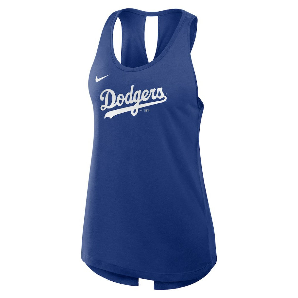 Los Angeles Dodgers Nike Open-Back Crisscross Dri-FIT Tank Top - Royal - Nike Sale