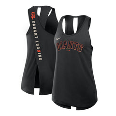 San Francisco Giants Nike Open-Back Crisscross Dri-FIT Tank Top - Black - Nike Discount