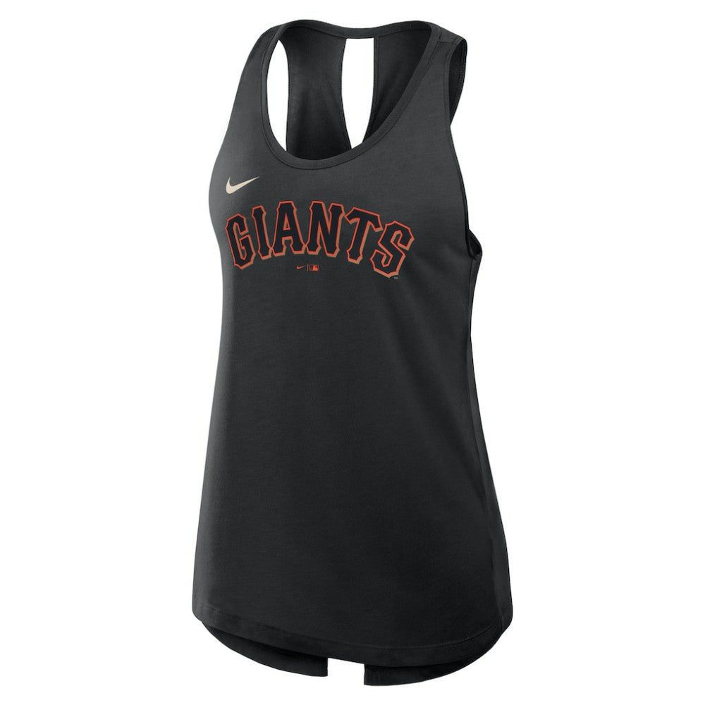 San Francisco Giants Nike Open-Back Crisscross Dri-FIT Tank Top - Black - Nike Discount