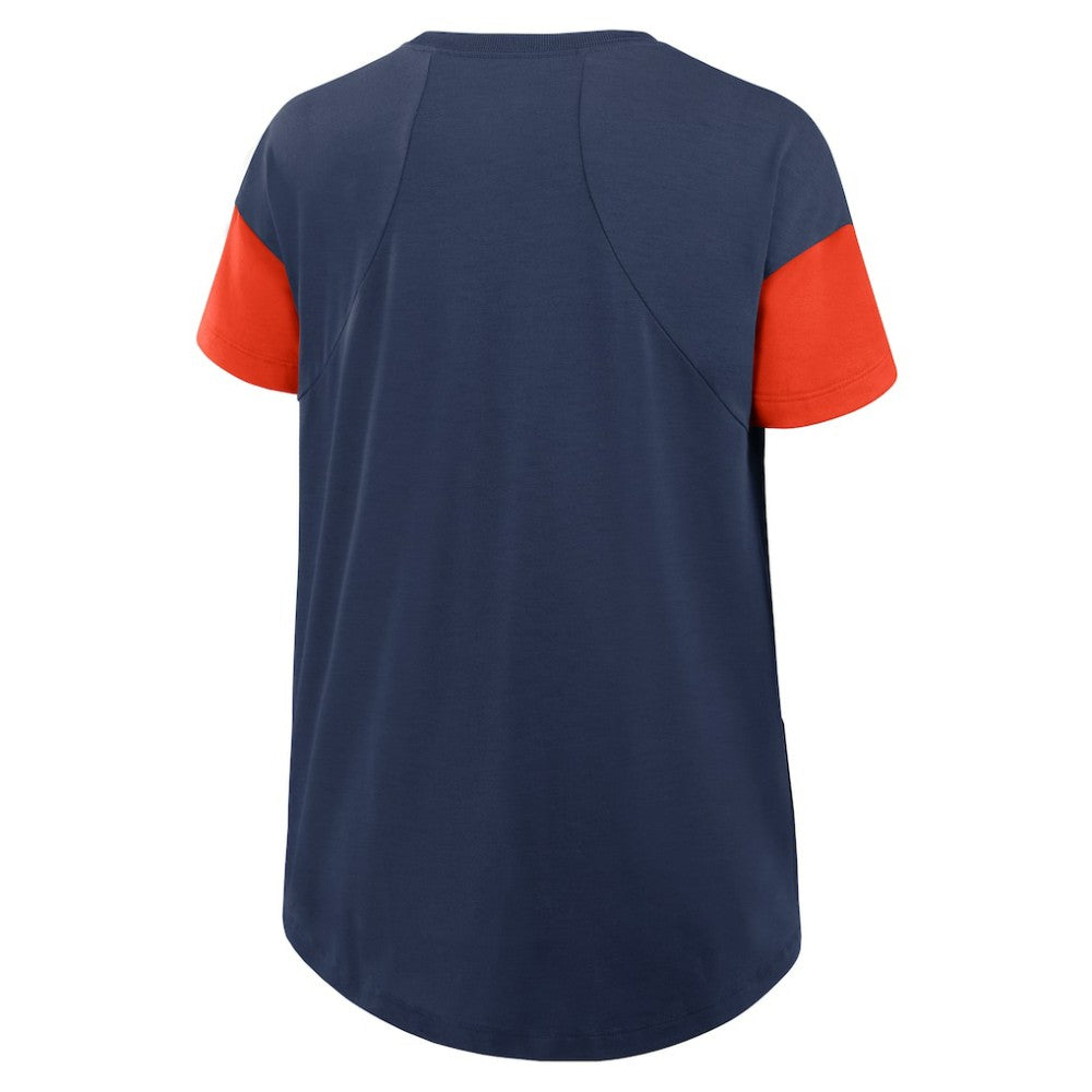 Houston Astros Nike Women's Flowy Fashion Tri-Blend Dri-FIT T-Shirt - Navy - Nike Online