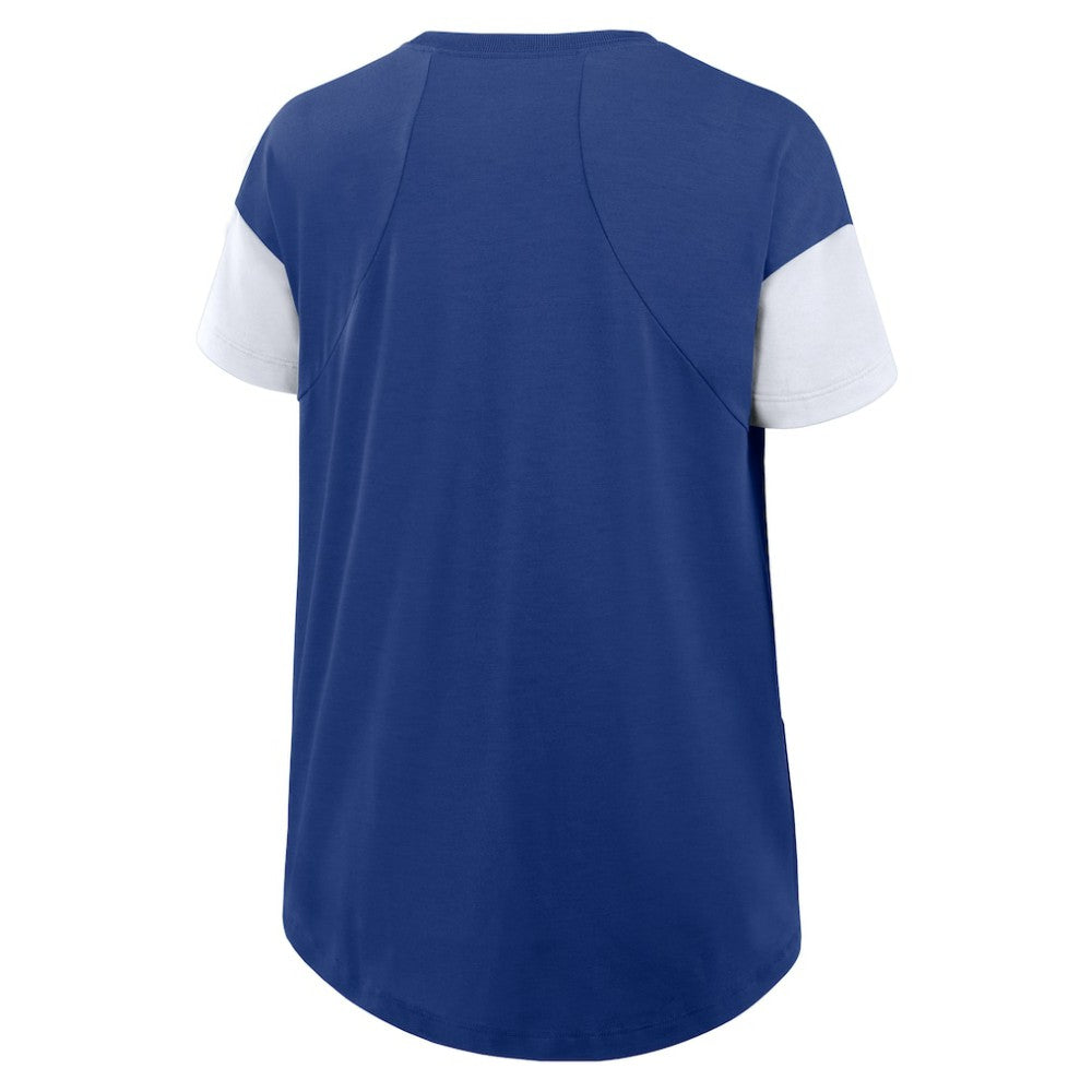 Los Angeles Dodgers Nike Women's Flowy Fashion Tri-Blend Dri-FIT T-Shirt - Royal - Nike Online
