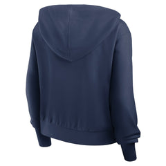 Milwaukee Brewers Nike Women's Cropped Chill Full-Zip Hoodie - Navy - Nike on Sale