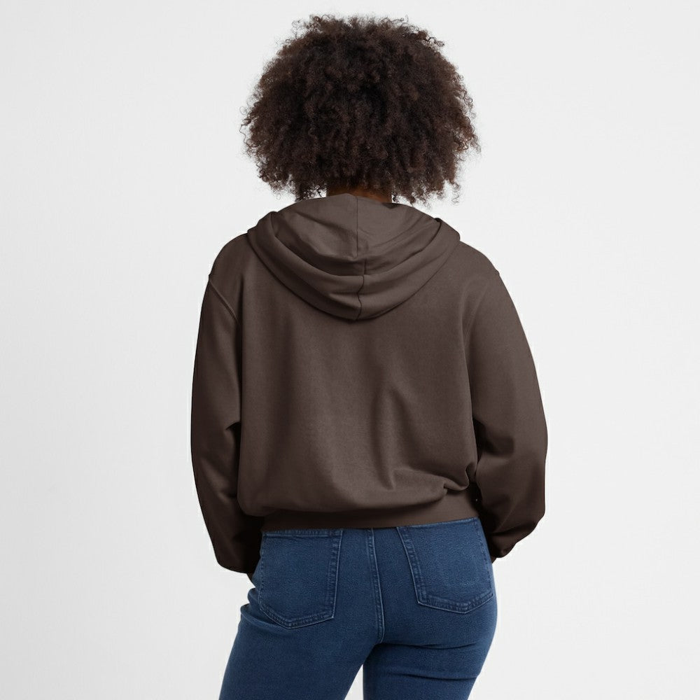 San Diego Padres Nike Women's Cropped Chill Full-Zip Hoodie - Brown - Nike Discount