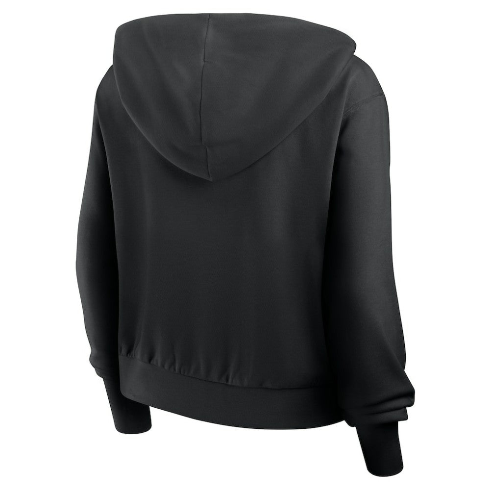 Cincinnati Reds Nike Women's Cropped Chill Full-Zip Hoodie - Black - Nike Lifestyle