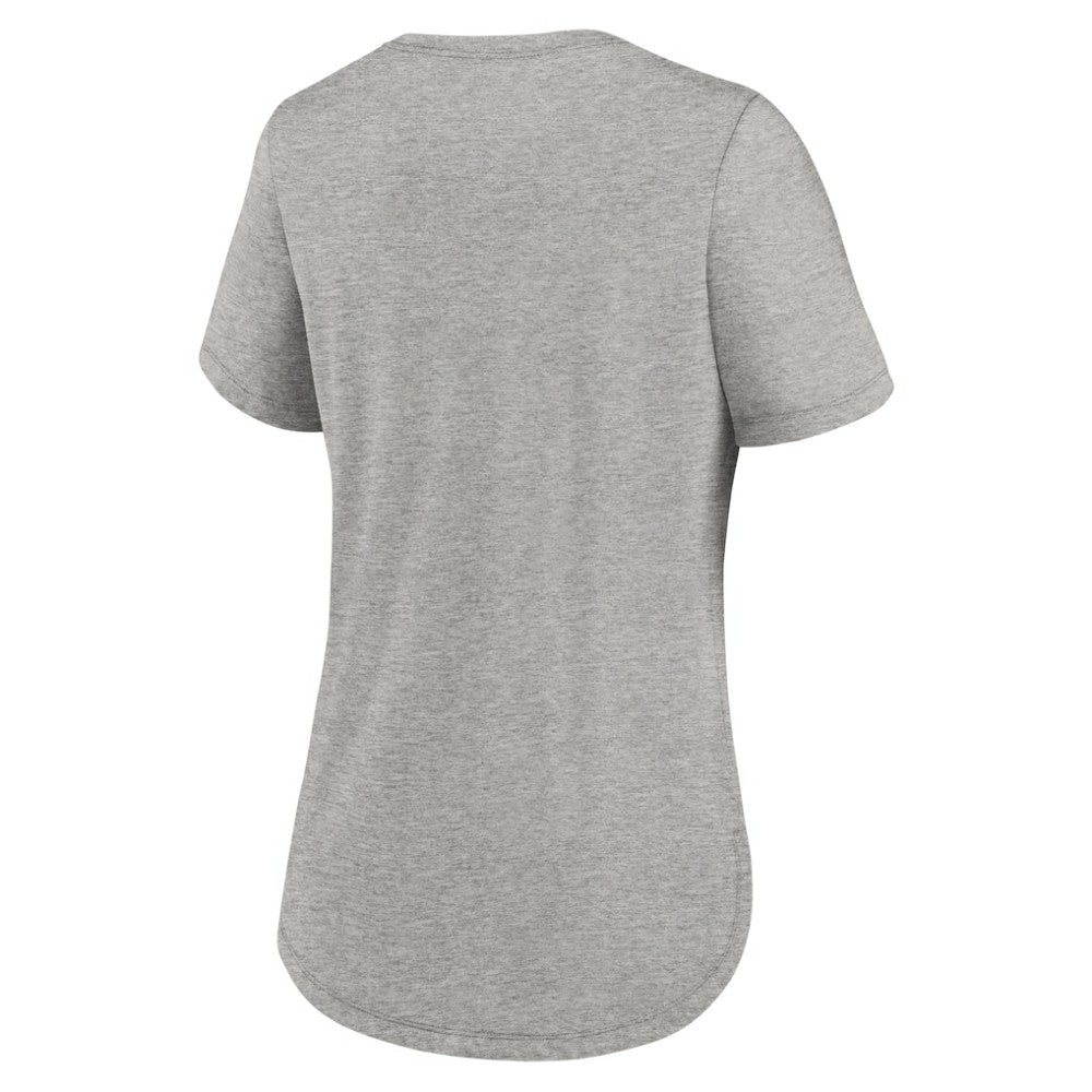 Los Angeles Dodgers Nike Women's Script Tri-Blend T-Shirt - Heather Gray - Nike Sale