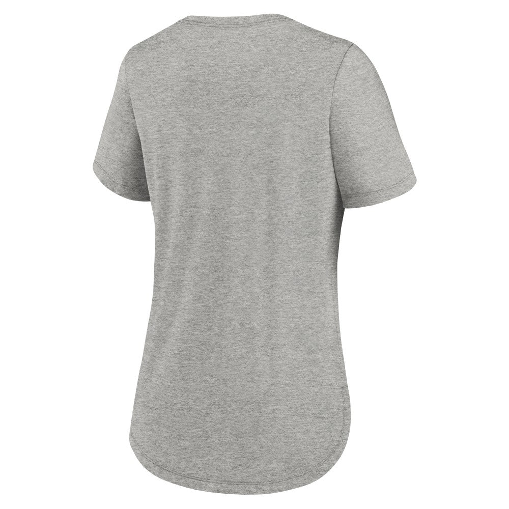 Minnesota Twins Nike Women's Script Tri-Blend T-Shirt - Heather Gray - Nike on Sale