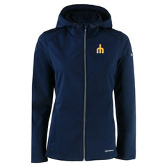 Seattle Mariners Cutter & Buck Women's Evoke Eco Softshell Recycled Full-Zip Jacket - Navy - MLB on Sale