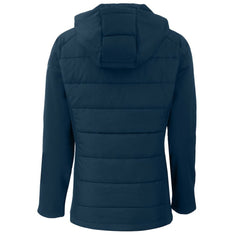Los Angeles Dodgers Cutter & Buck Women's  Evoke Hybrid Eco Softshell Recycled Full-Zip Hoodie Jacket - Navy - MLB Sale