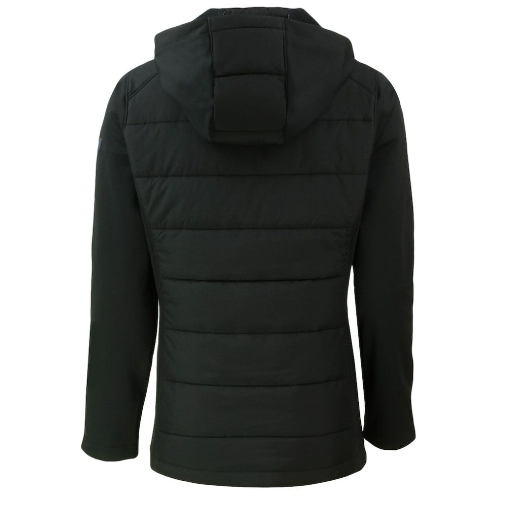 San Francisco Giants Cutter & Buck Women's  Evoke Hybrid Eco Softshell Recycled Full-Zip Hoodie Jacket - Black - MLB Sale
