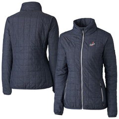 Los Angeles Dodgers Cutter & Buck Women's Rainier PrimaLoft Eco Insulated Full-Zip Puffer Jacket - Anthracite - MLB Sale