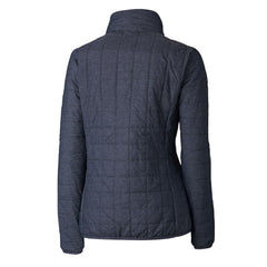 Los Angeles Dodgers Cutter & Buck Women's Rainier PrimaLoft Eco Insulated Full-Zip Puffer Jacket - Anthracite - MLB Sale