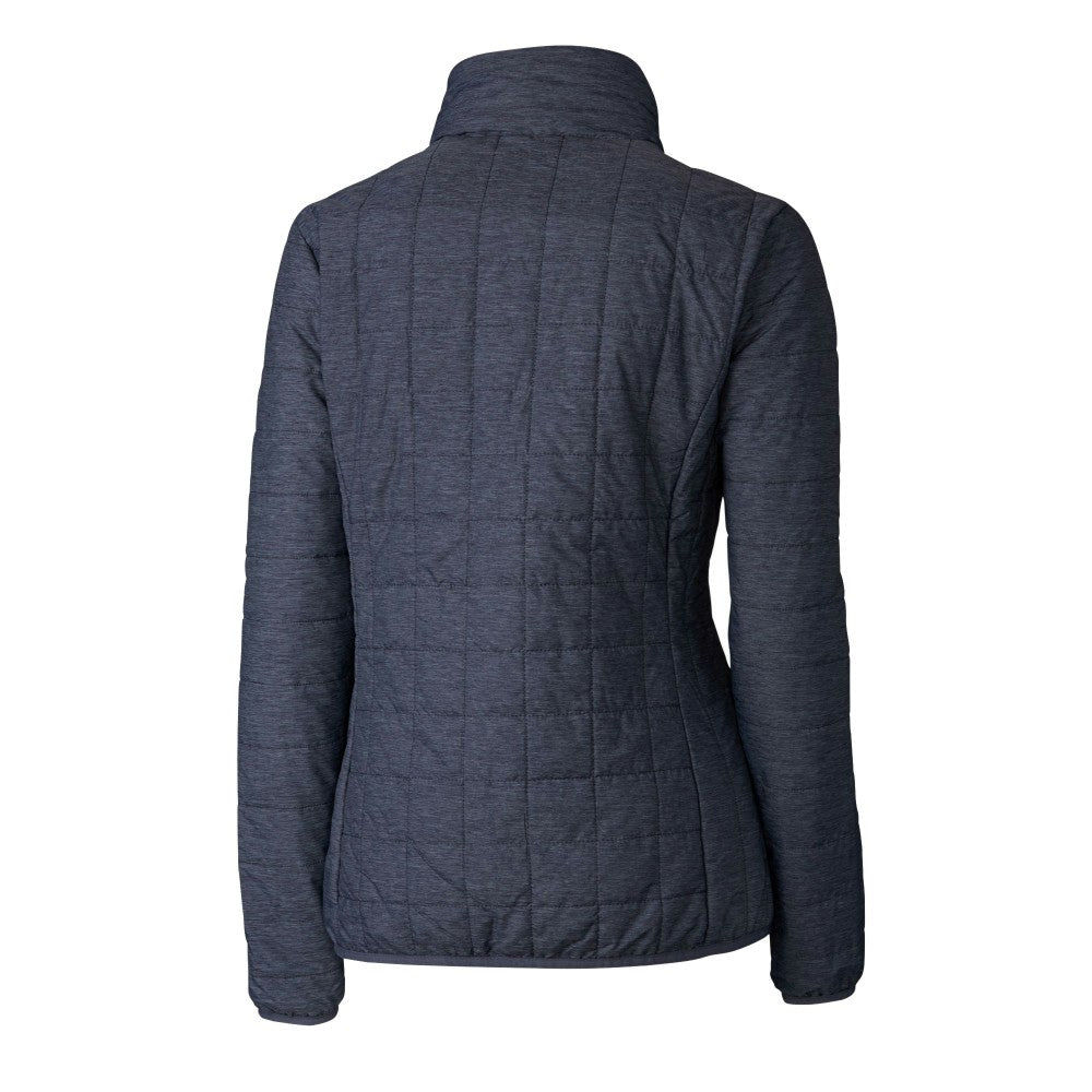 Kansas City Royals Cutter & Buck Women's Rainier PrimaLoft Eco Insulated Full-Zip Puffer Jacket - Anthracite - MLB Discount