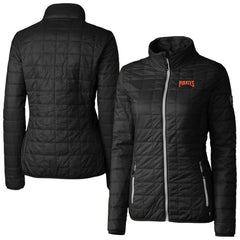 Pittsburgh Pirates Cutter & Buck Women's Rainier PrimaLoft Eco Insulated Full-Zip Puffer Jacket - Black - MLB Discount