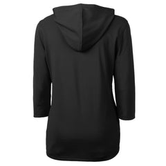 Pittsburgh Pirates Cutter & Buck Women's  DryTec Virtue Eco Pique Recycled 3/4-Sleeve Half-Zip Pullover Hoodie - Black - MLB Online