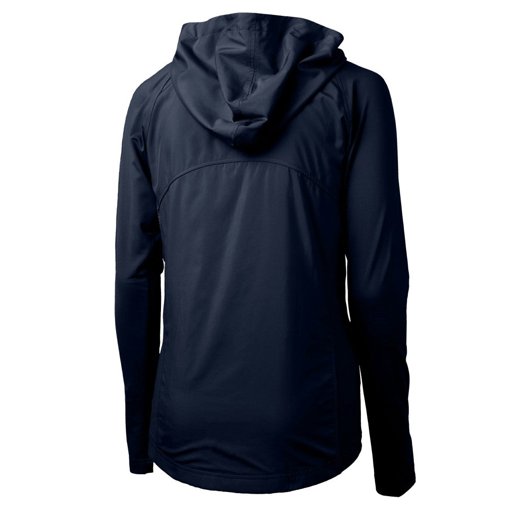 Los Angeles Dodgers Cutter & Buck Women's  Adapt Eco Knit Hybrid Recycled Full-Zip Hoodie - Navy - MLB Sale