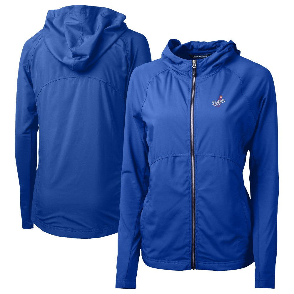 Los Angeles Dodgers Cutter & Buck Women's  Adapt Eco Knit Hybrid Recycled Full-Zip Hoodie - Royal - MLB on Sale