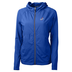 Los Angeles Dodgers Cutter & Buck Women's  Adapt Eco Knit Hybrid Recycled Full-Zip Hoodie - Royal - MLB on Sale