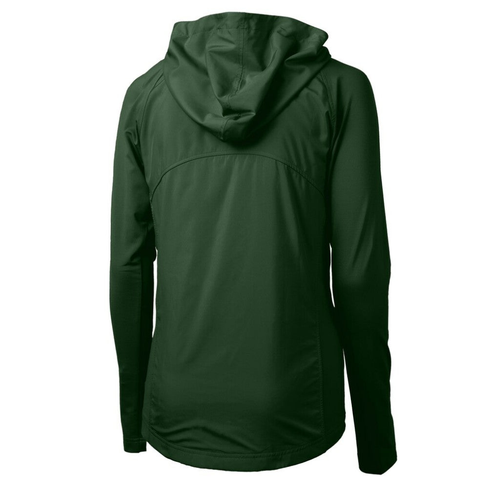 Athletics Cutter & Buck Women's Adapt Eco Knit Hybrid Recycled Full-Zip Hoodie - Green - MLB Online