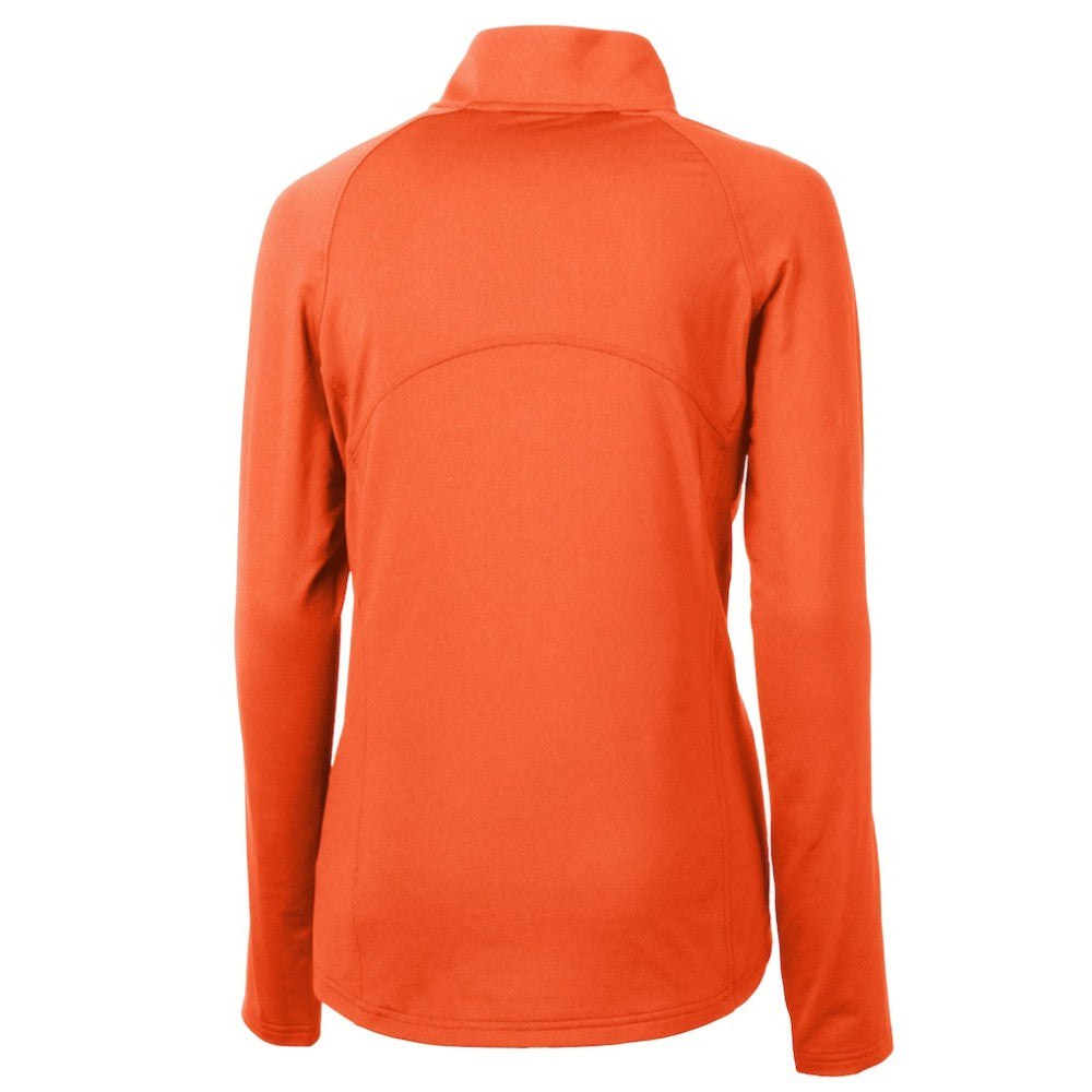 Baltimore Orioles Cutter & Buck Women's  DryTec Adapt Eco Knit Stretch Recycled Raglan Half-Zip Top - Orange - MLB Online