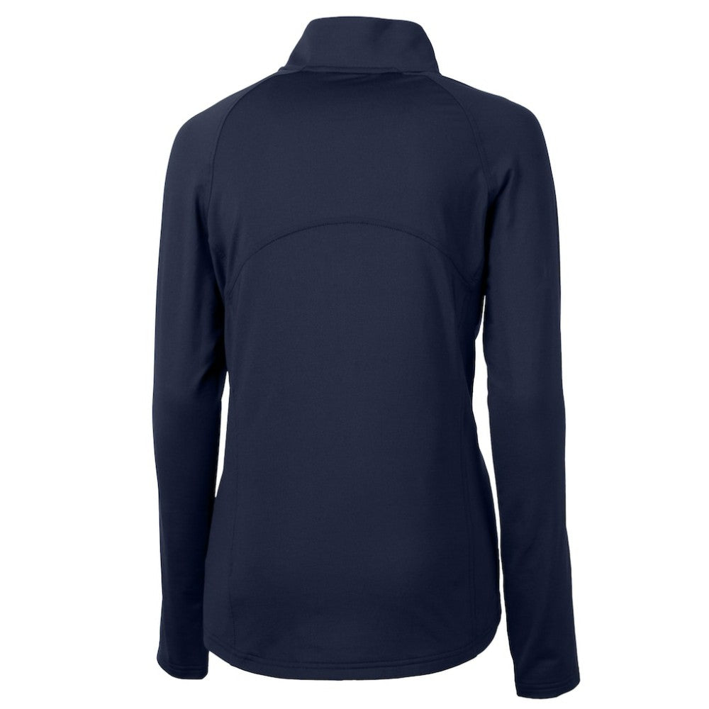 Detroit Tigers Cutter & Buck Women's  DryTec Adapt Eco Knit Stretch Recycled Raglan Half-Zip Top - Navy - MLB Sale