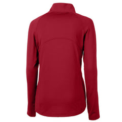 Philadelphia Phillies Cutter & Buck Women's  DryTec Adapt Eco Knit Stretch Recycled Raglan Half-Zip Top - Red - MLB on Sale
