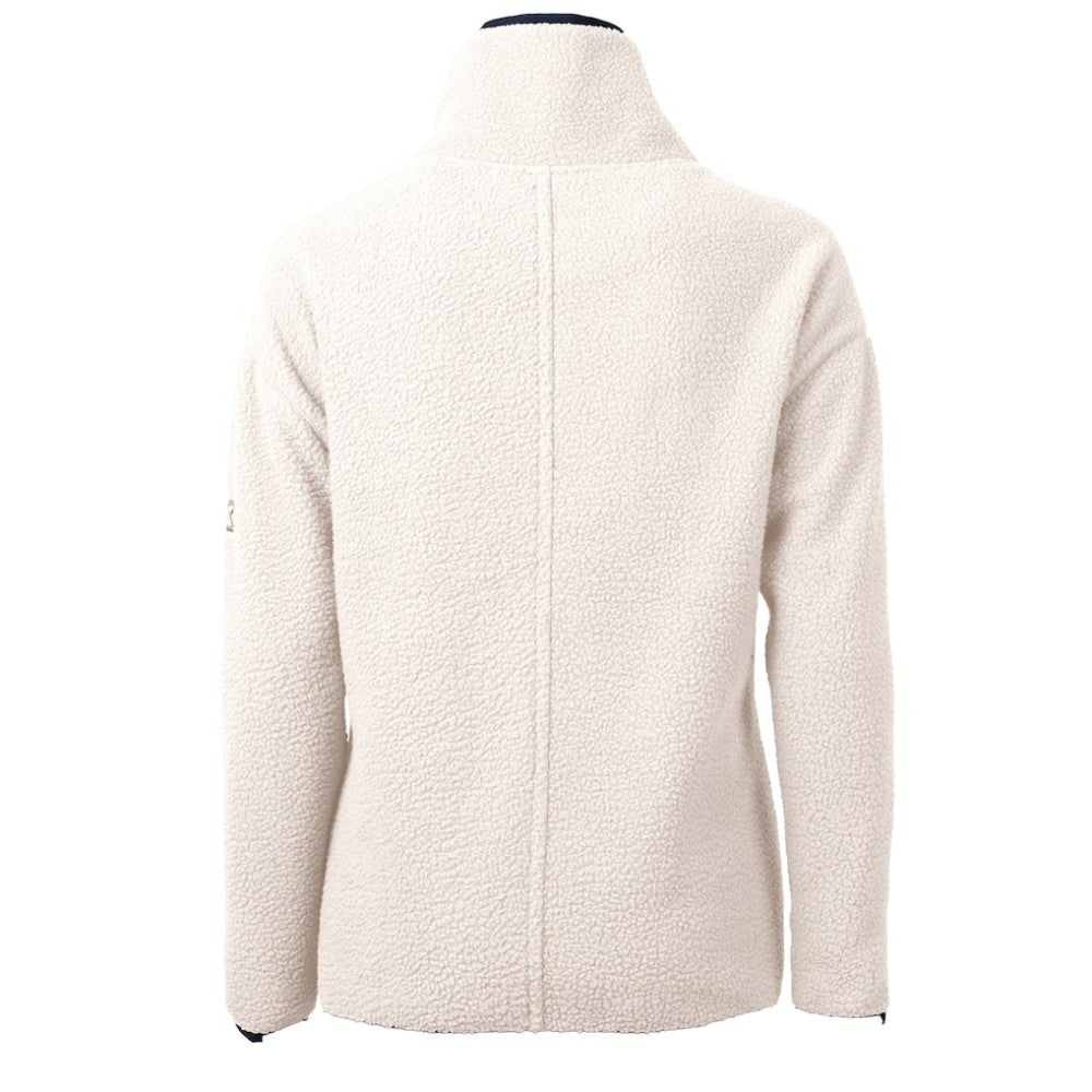 Chicago Cubs Cutter & Buck Women's Cooperstown Collection Cascade Eco Sherpa Fleece Half-Zip Pullover Jacket - Cream - MLB on Sale
