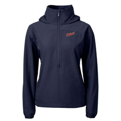 Detroit Tigers Cutter & Buck Women's  Charter Eco Recycled Half-Zip Anorak Jacket - Navy - MLB on Sale