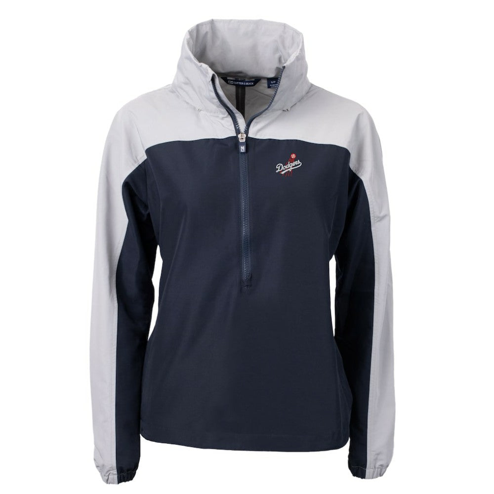 Los Angeles Dodgers Cutter & Buck Women's  Charter Eco Recycled Half-Zip Anorak Jacket - Navy - MLB Online