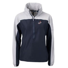 Los Angeles Dodgers Cutter & Buck Women's  Charter Eco Recycled Half-Zip Anorak Jacket - Navy - MLB Online