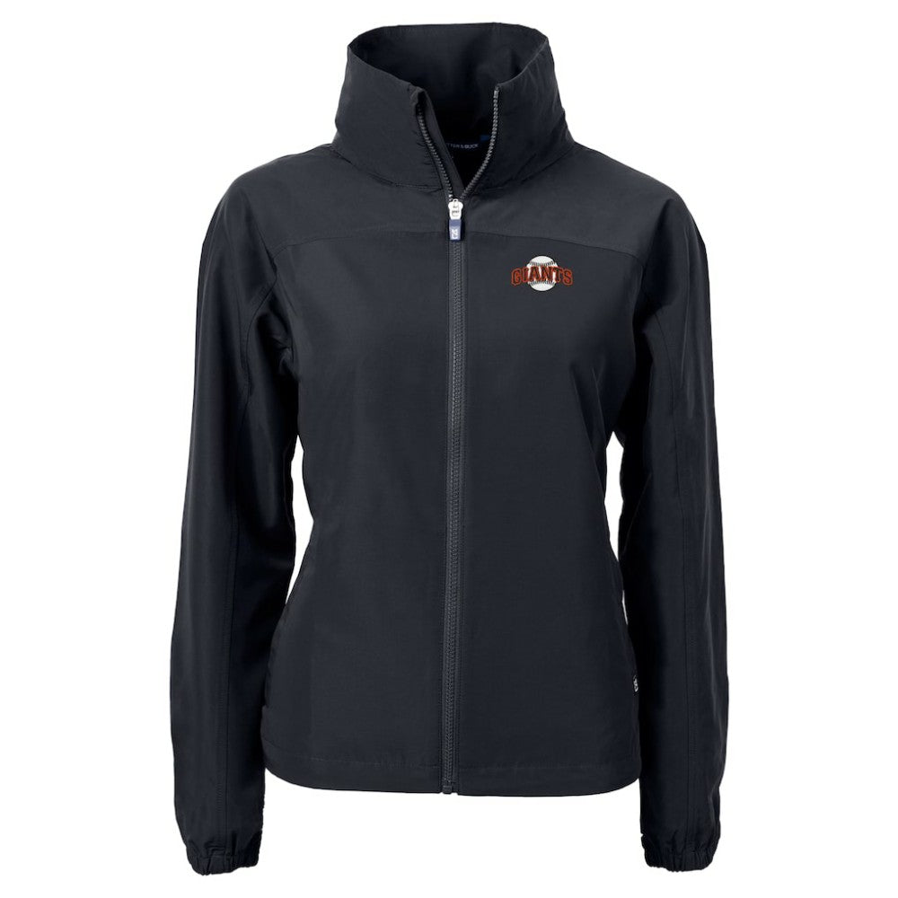 San Francisco Giants Cutter & Buck Women's  Charter Eco Recycled Full-Zip Jacket - Black - MLB on Sale