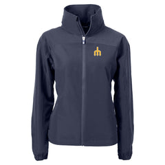 Seattle Mariners Cutter & Buck Women's  Charter Eco Recycled Full-Zip Jacket - Navy - MLB Lifestyle