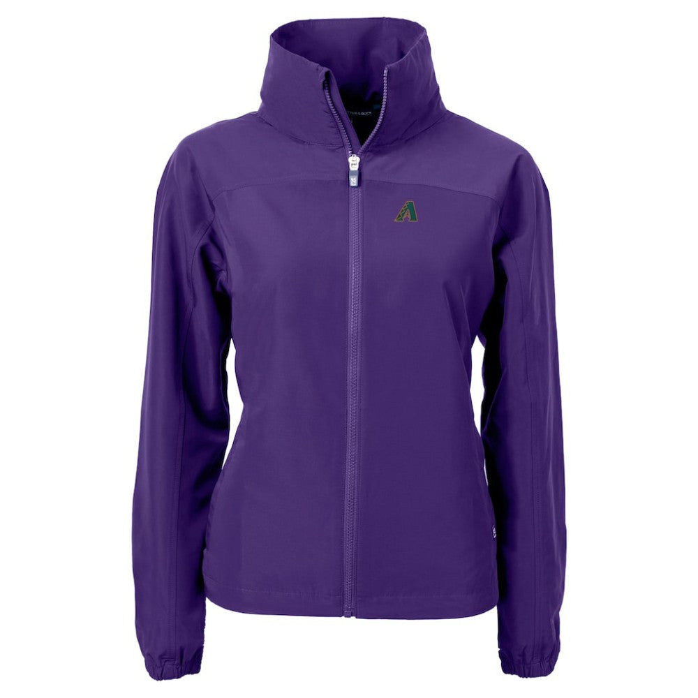 Arizona Diamondbacks Cutter & Buck Women's Charter Eco Recycled Full-Zip Jacket - Purple - MLB Sale