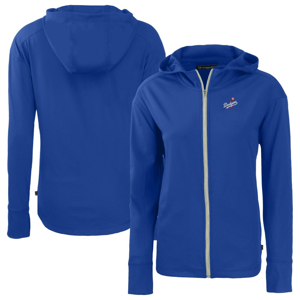 Los Angeles Dodgers Cutter & Buck Women's  Daybreak Eco Recycled Full-Zip Hoodie Jacket - Royal - MLB on Sale