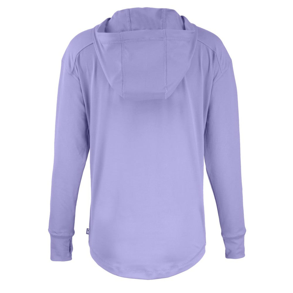 Colorado Rockies Cutter & Buck Women's Daybreak Eco Recycled Half-Zip Hoodie - Purple - MLB Online