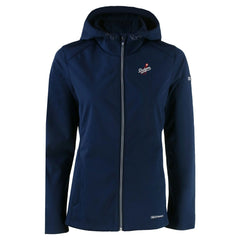 Los Angeles Dodgers Cutter & Buck Women's Evoke Eco Softshell Recycled Full-Zip Jacket - Navy - MLB on Sale