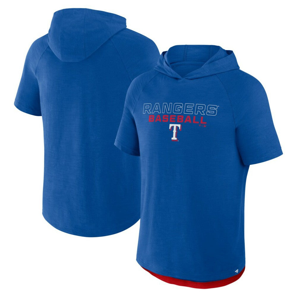 Texas Rangers Fanatics Clubhouse Optimal Play Raglan Hoodie T-Shirt - Royal - Fanatics on Sale