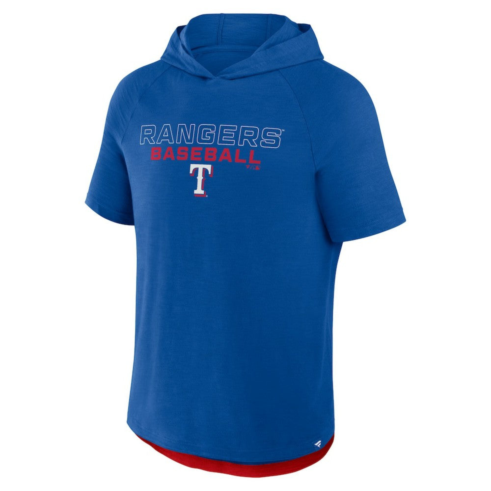 Texas Rangers Fanatics Clubhouse Optimal Play Raglan Hoodie T-Shirt - Royal - Fanatics on Sale