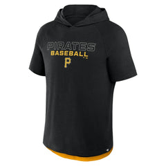 Pittsburgh Pirates Fanatics Clubhouse Optimal Play Raglan Hoodie T-Shirt - Black - Fanatics Sale
