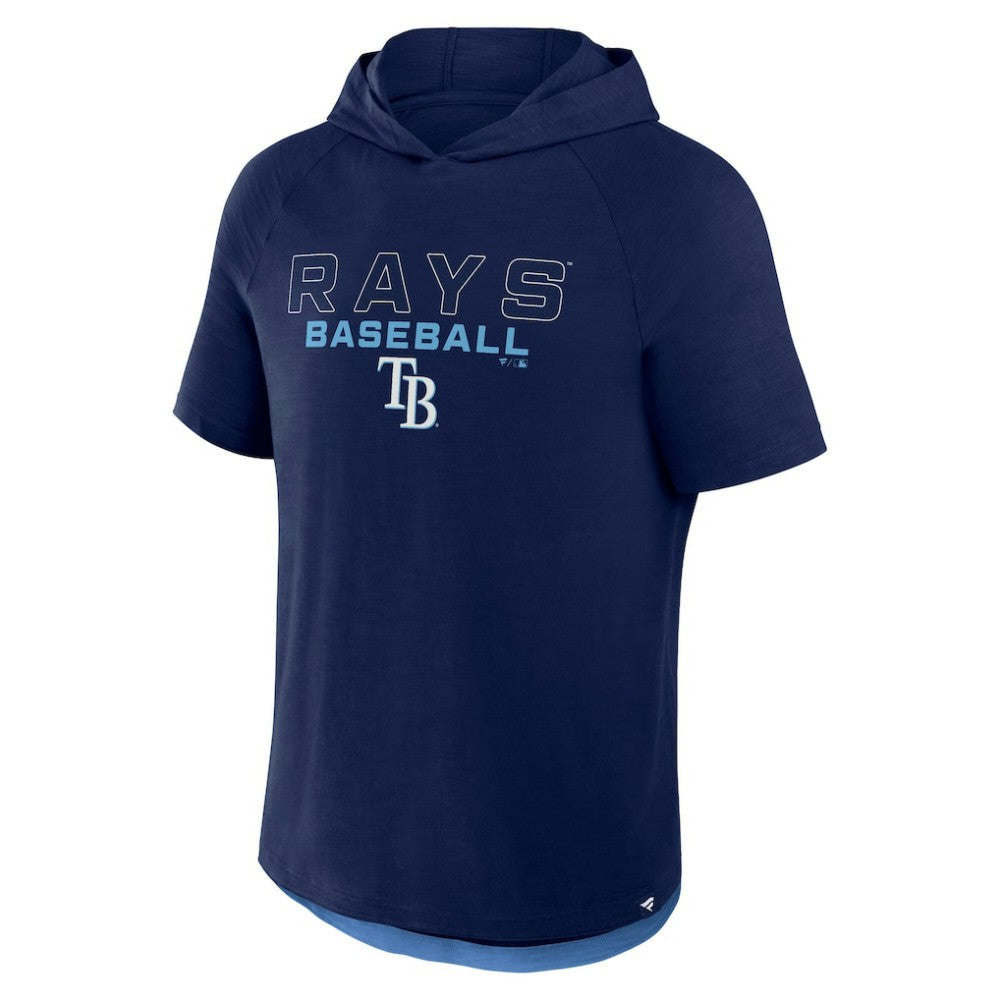Tampa Bay Rays Fanatics Clubhouse Optimal Play Raglan Hoodie T-Shirt - Navy - Fanatics Discount