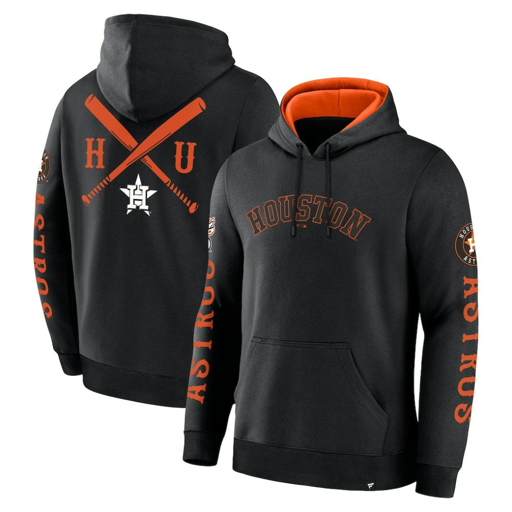 Houston Astros Fanatics Big City Legacy Fleece Pullover Hoodie - Black - Fanatics Discount