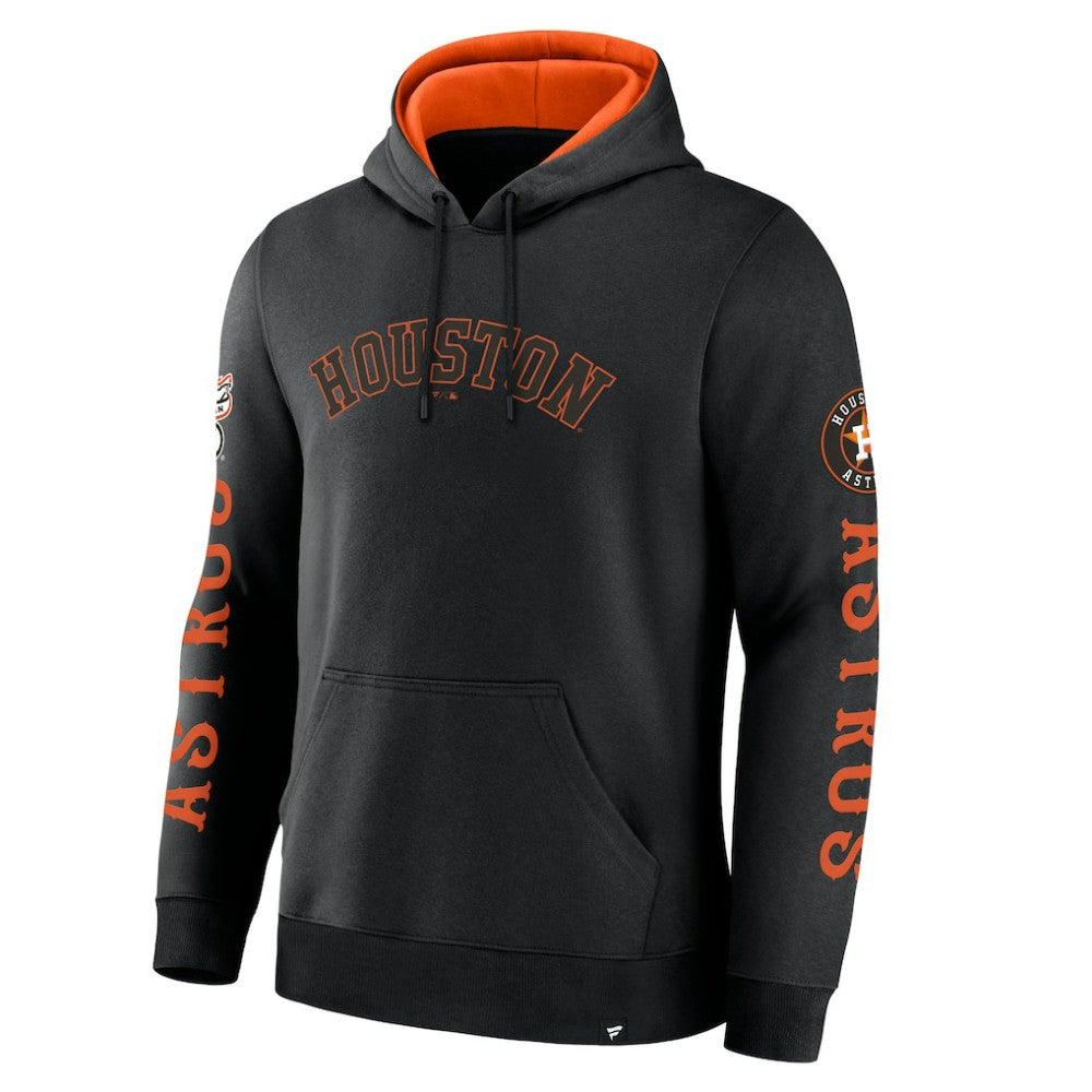 Houston Astros Fanatics Big City Legacy Fleece Pullover Hoodie - Black - Fanatics Discount