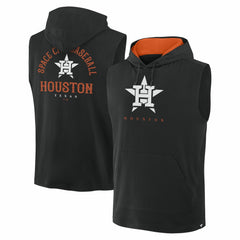Houston Astros Fanatics Fire Speed Sleeveless Pullover Hoodie - Black - Fanatics Sale