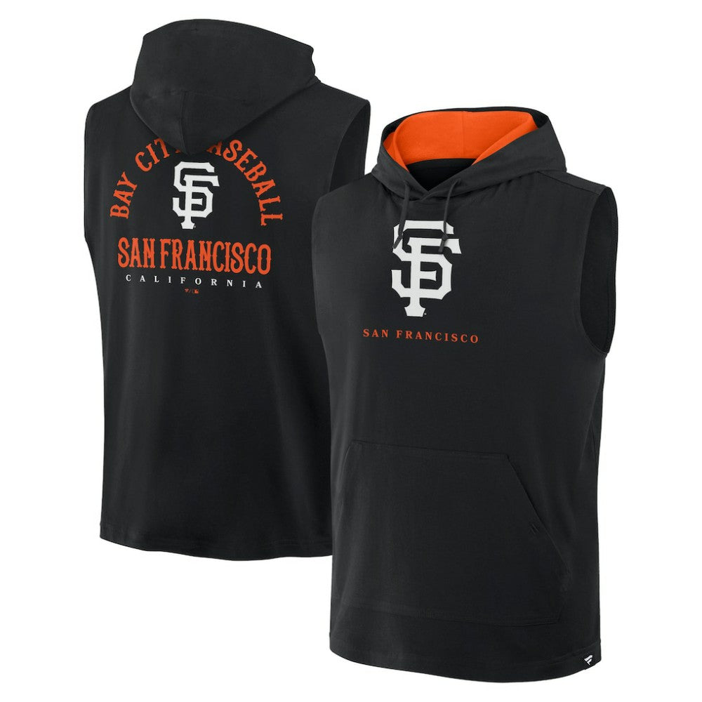 San Francisco Giants Fanatics Fire Speed Sleeveless Pullover Hoodie - Black - Fanatics Online