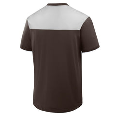 San Diego Padres Fanatics Walk Off V-Neck T-Shirt - Brown - Fanatics Lifestyle