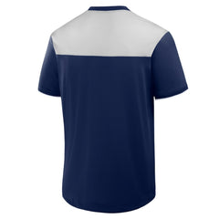 Atlanta Braves Fanatics Walk Off V-Neck T-Shirt - Navy - Fanatics Discount