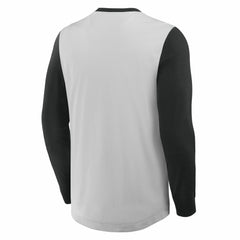 San Francisco Giants Fanatics Clubhouse Long Sleeve Henley Shirt - Gray/Black - Fanatics Lifestyle