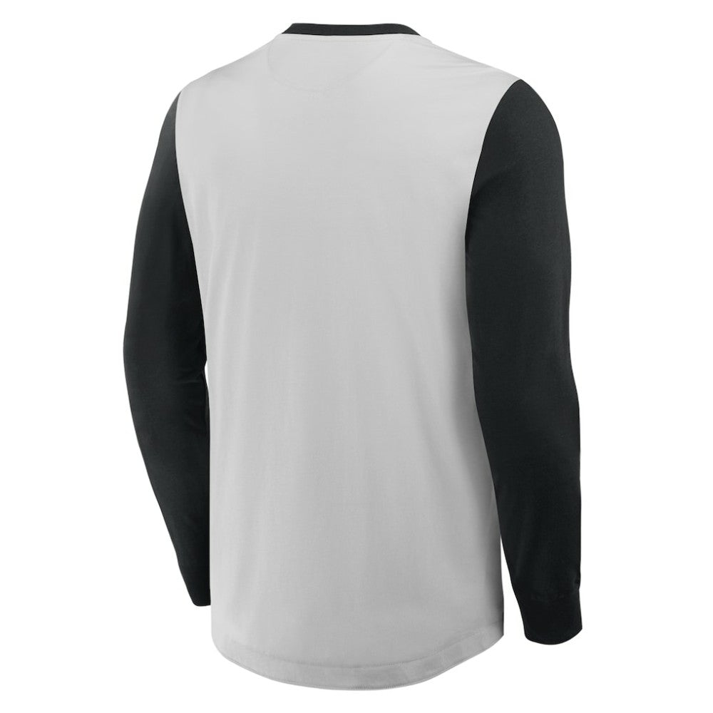 Baltimore Orioles Fanatics Clubhouse Long Sleeve Henley Shirt - Gray/Black - Fanatics on Sale
